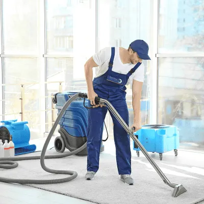 Upholstery steam cleaning using hot water extraction on fabric seating in a residential London property